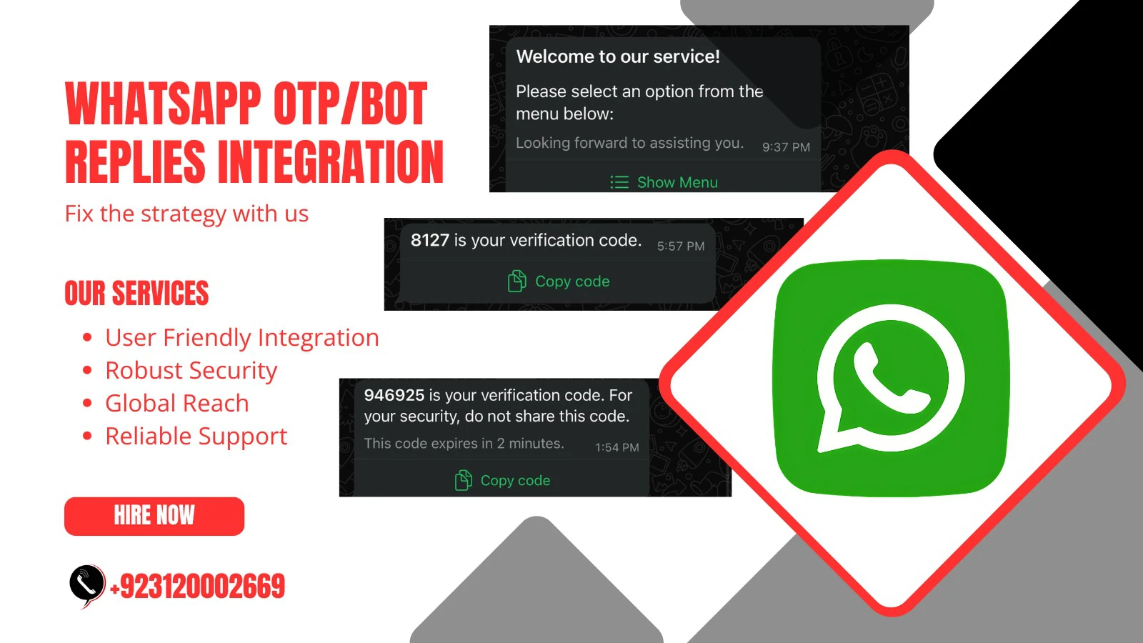 Whatsapp OTP Integration for Mobile Apps